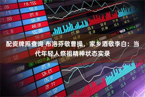 配资牌照查询 布洛芬敬曹操,家乡酒敬李白:当代年轻人祭祖精神状态实录